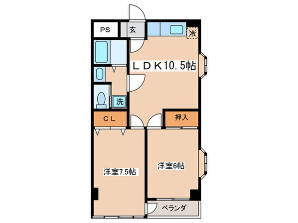 エスティ青木の物件間取画像